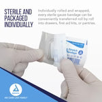 Dynarex Stretch Gauze Bandage Roll - Sterile, 12ea/bx, 8bxs/cs (96 Count)