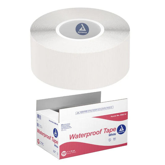 Dynarex Waterproof Adhesive Tape, 1" x 10yds Bulk - 168ea/cs (168 Count)