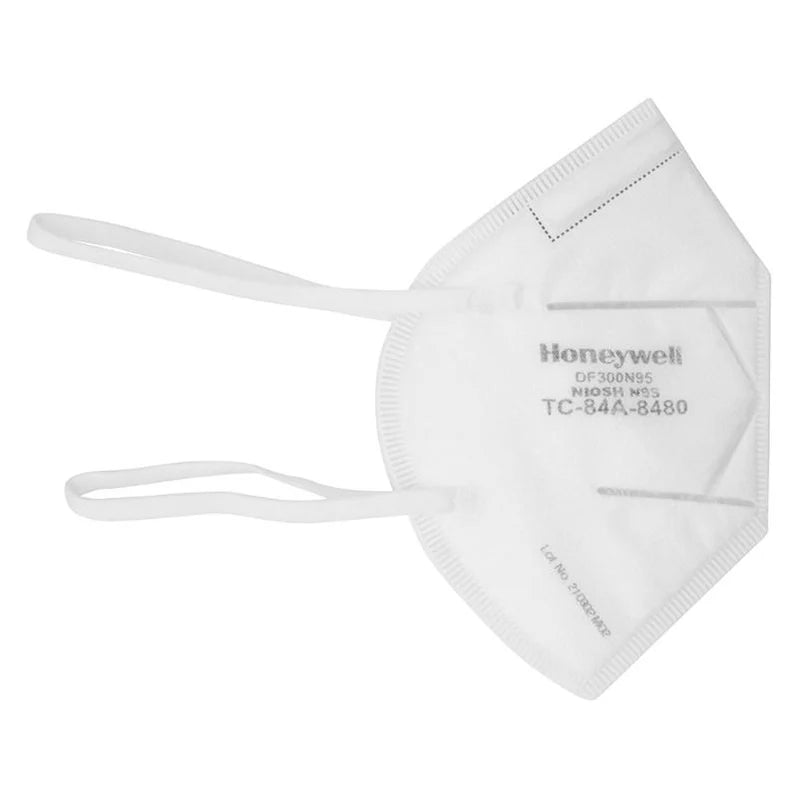 Honeywell DF300 Flatfold Disposable Particulate Respirator N95 Face Mask, Regular Size